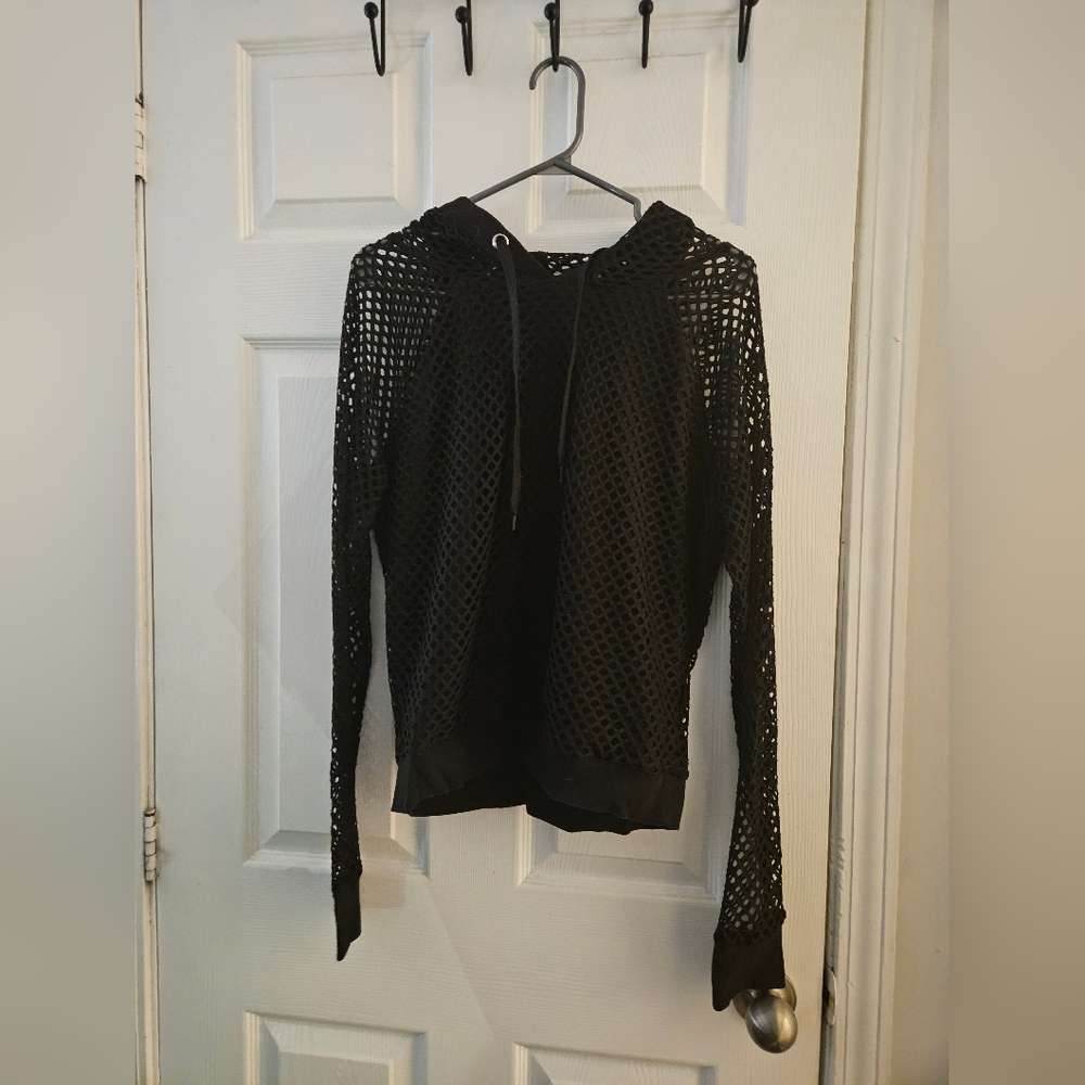Forever21 Mesh/fishnet Hoodie